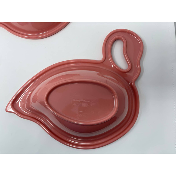 Tommy Bahama Melamine Pink Flamingo Serving Bowls Set of 3   - NEW - Picture 6 of 9